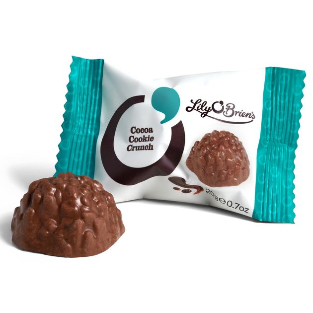 Lily O'Brien's Cocoa Cookie Crunch 20g Individual Wrapped Chocolate