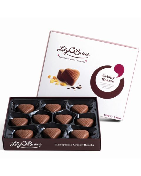 Honeycomb Crispy Hearts, 10 Chocolates, 137g