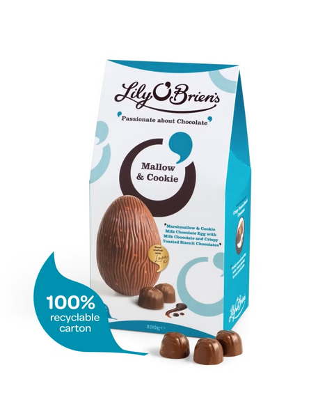 Mallow & Cookie Chocolate Egg with 4 Chocolates, 230g
