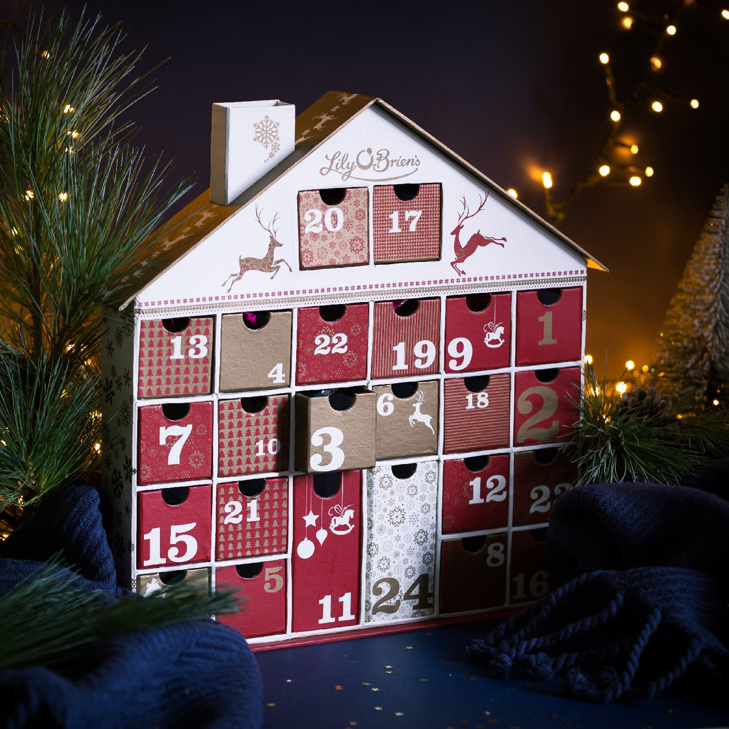 Chocolate Advent House, 435g | Lily O'Brien's Chocolates