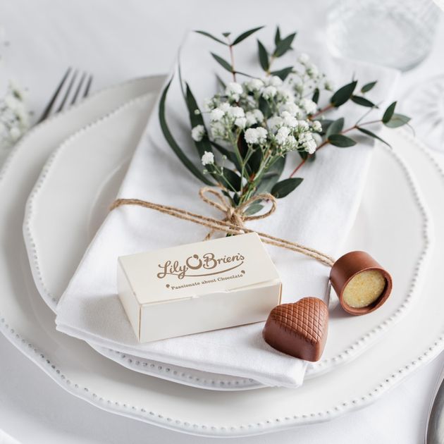 Lily O'Briens Chocolate Wedding Favours, Cream 2 Chocolate, Non-Personalised Box