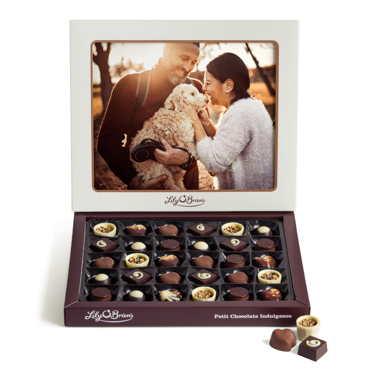 chocolates with pictures on them