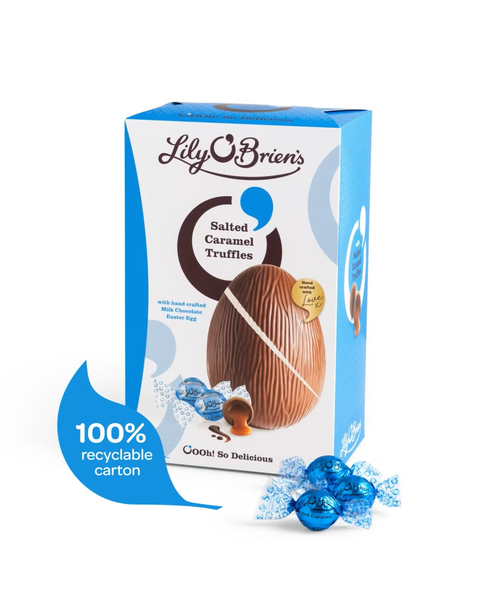 Milk Chocolate Egg with 5 Salted Caramel Truffles, 251g