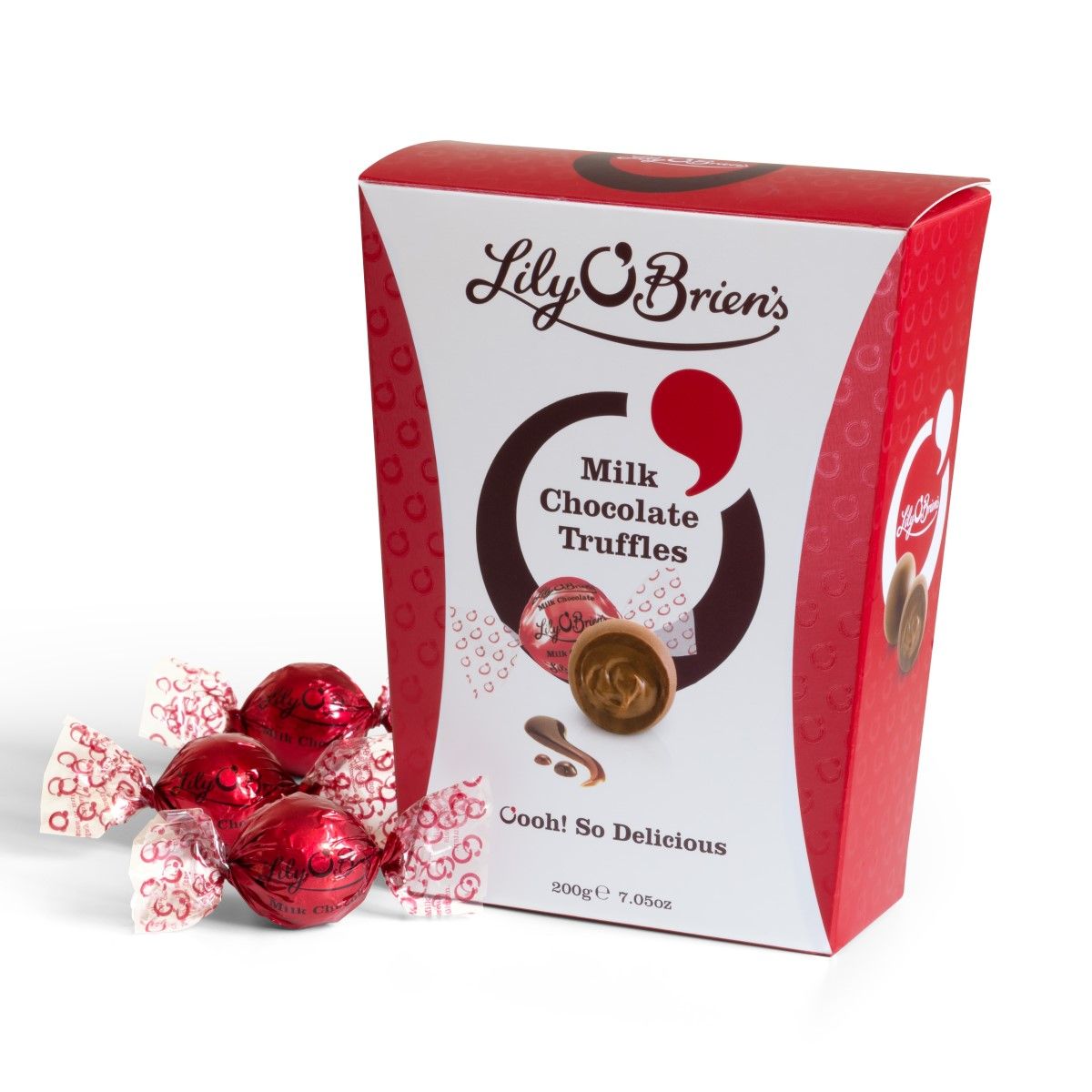 Milk Chocolate Truffles, 17 Chocolates, 200g. 