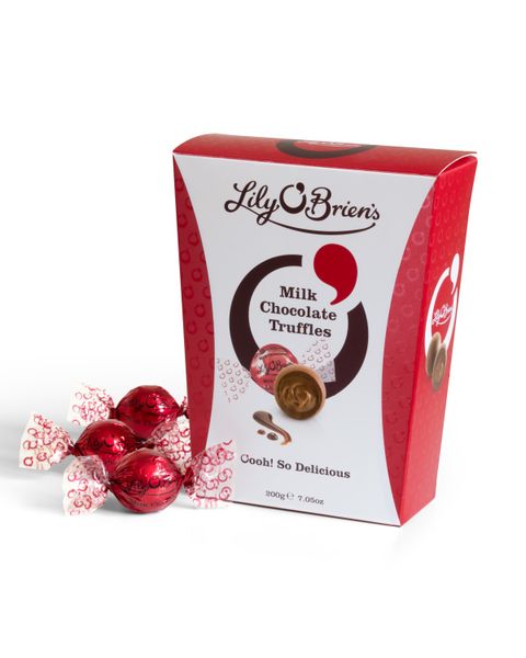 Milk Chocolate Truffles, 17 Chocolates, 200g.