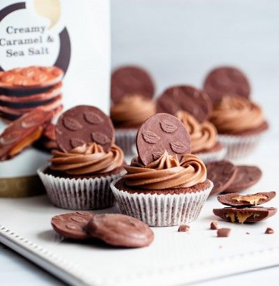 Chocolate and Creamy Caramel Fairy Cakes