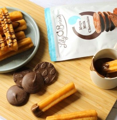 Churros with Milk Chocolate Hot Sauce Recipe