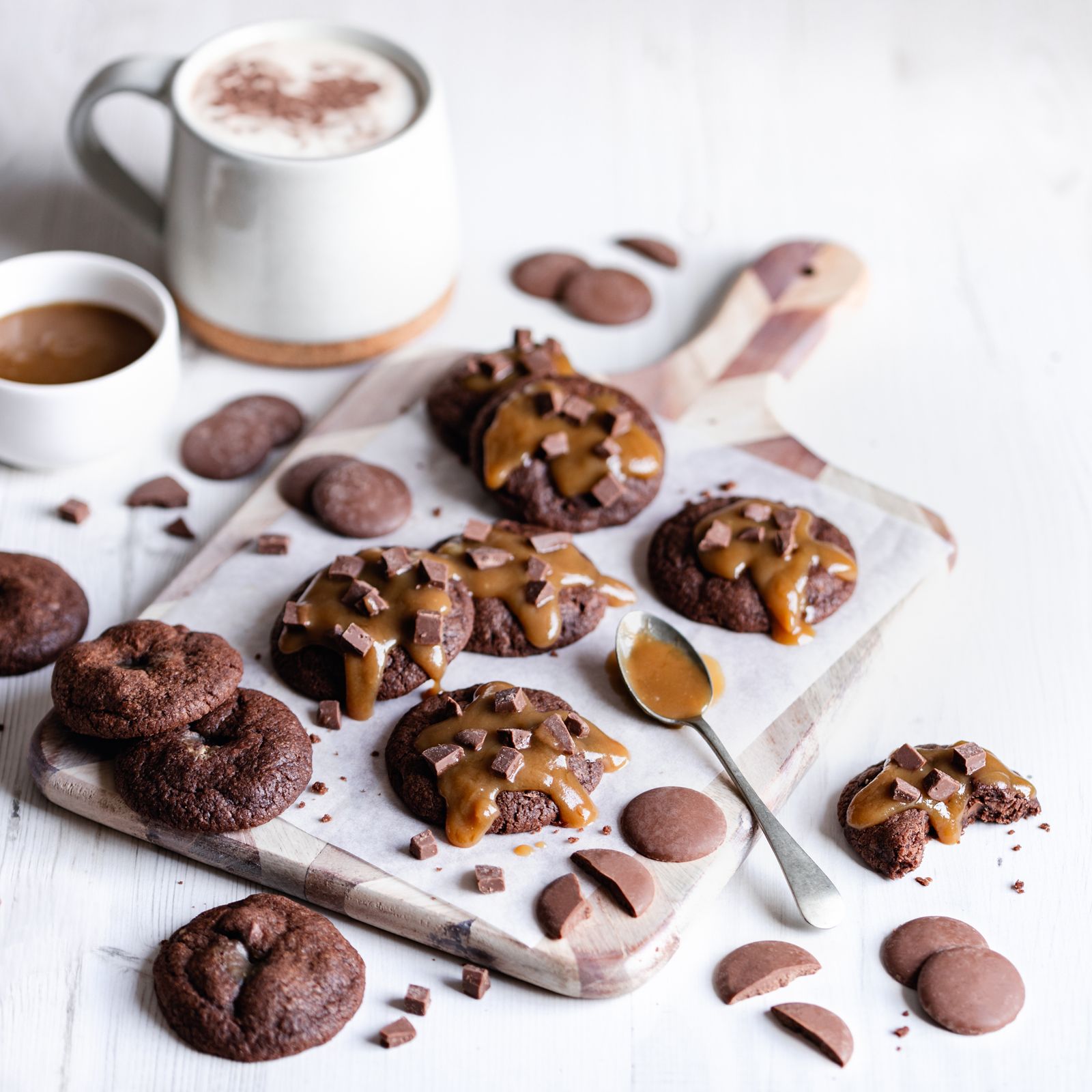 Salted Caramel and Chocolate Chunk Cookies by Lily O'Brien's