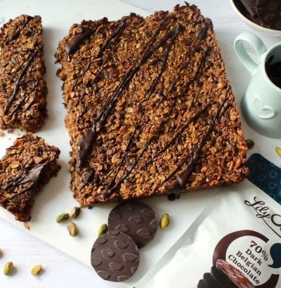 Pistachio, Cherry and Chocolate Energy Bars Recipe